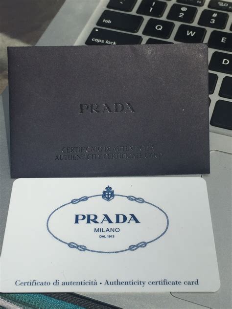 fake real prada logo|Prada authenticity card.